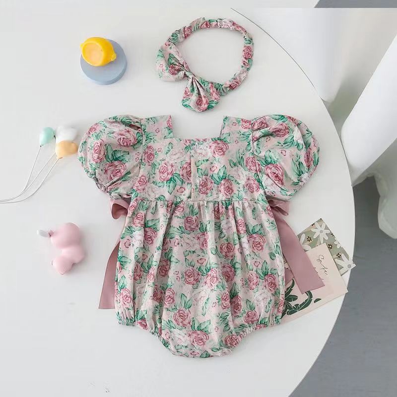 Velvet Rose Baby Short Sleeve Clothes - Tiny Cherub